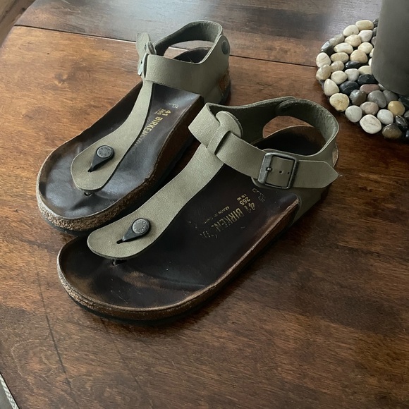 Birkenstock Kairo Size 41 (US 10) Olive Green Suede Leather - Picture 1 of 8